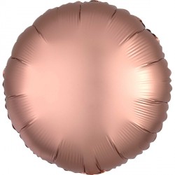 Rose Copper Satin Luxe Round Standard S15 Flat A