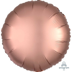 Rose Copper Satin Luxe Round Standard S15 Pkt