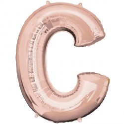 Rose Gold Letter C Shape P50 Pkt (25" X 32")