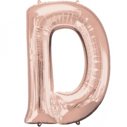 Rose Gold Letter D Shape P50 Pkt (24" X 33")