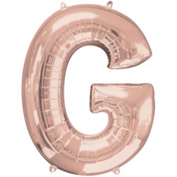 Rose Gold Letter G Shape P50 Pkt (25" X 32")