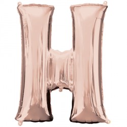 Rose Gold Letter H Shape P50 Pkt (26" X 32")