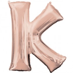 Rose Gold Letter K Shape P50 Pkt (26" X 33")