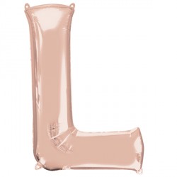 Rose Gold Letter L Shape P50 Pkt (23" X 32")