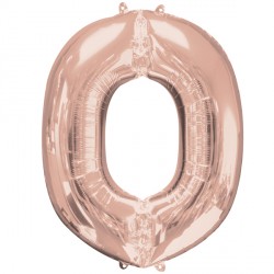 Rose Gold Letter O Shape P50 Pkt (26" X 33")