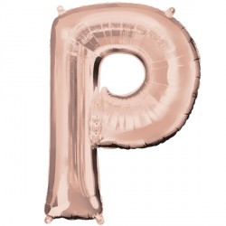 Rose Gold Letter P Shape P50 Pkt (24" X 32")