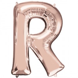 Rose Gold Letter R Shape P50 Pkt (23" X 32")