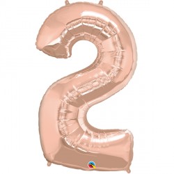 Rose Gold Number 2 Shape Group D 43" Pkt Ycj