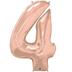 Rose Gold Number 4 Shape Group D 41" Pkt Ycj