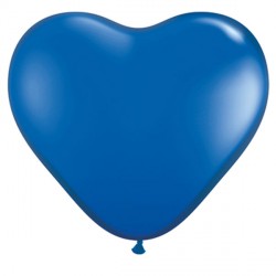 Sapphire Blue Heart 6" Jewel (100ct) Pz