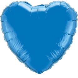 Sapphire Blue Heart 9" Flat Q Gy