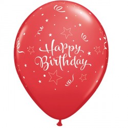 Shining Star Birthday 11" Red (25ct) Yhg