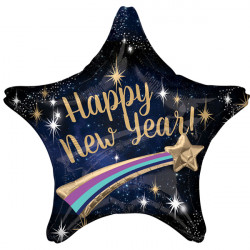 Shooting Star New Year Multi-balloon Shape P45 Pkt (28" X 28")