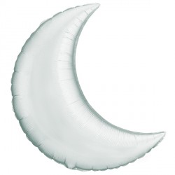 Silver Crescent Moon 9" Flat Gq