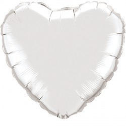 Silver Heart 36" Jumbo Flat Q Hm