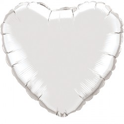 Silver Heart 4" Flat Q Gx