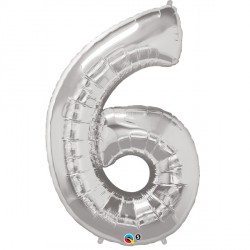 Silver Number 6 Shape Group D 42" Pkt Ycj