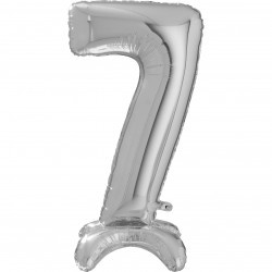 Silver Number 7 Standup Shape 25" Pkt