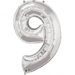 Silver Number 9 Shape Group D 42" Pkt Ycj