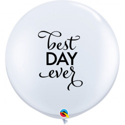 Simply The Best Day Ever 3' White (2ct) Df