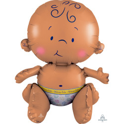 Sitting Baby Celebrate Multi Balloon A70 Pkt (13" X 15")