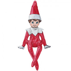 Sitting Elf On The Shelf Multi Balloon P50 Pkt (29" X 17")