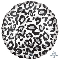 Snow Leopard Print Animalz Circle Standard S15 Pkt A