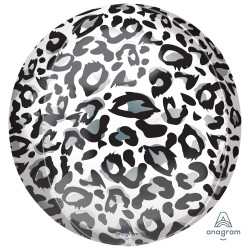 Snow Leopard Print Animalz Orbz G20 Pkt (15" X 16")