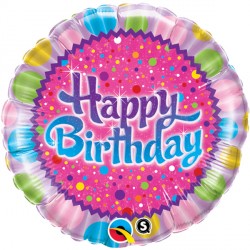 Sprinkles & Sparkles Birthday 18" Pkt If