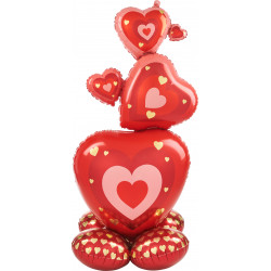 Stacking Hearts P70 Airloonz Pkt (25" X 55")