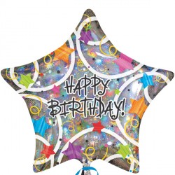 Stars Happy Birthday Standard S40 Pkt