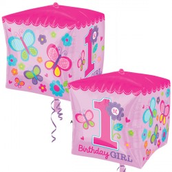 Sweet Girl 1st Birthday Cubez G20 Pkt (15" X 15")