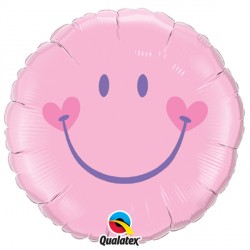 Sweet Smile Face Pink 18" Pkt If