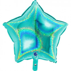 Tiffany Glitter Holographic Star 18" Pkt