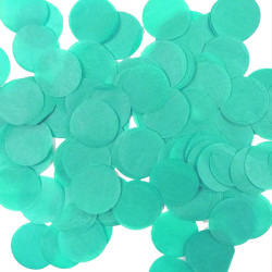 Turquoise 15mm Round Paper Confetti 100g