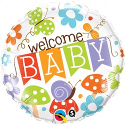 Welcome Baby Banner Garden 18" Pkt If