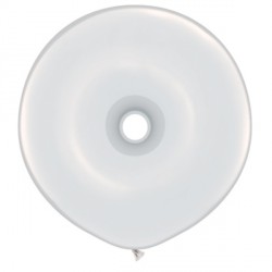 White Geo Donut 16" Standard (25ct) Yjw