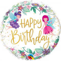 Wild Flower Fairies Birthday 18" Pkt If