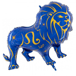 Zodiac Leo Holographic Blue 46" Shape Pkt